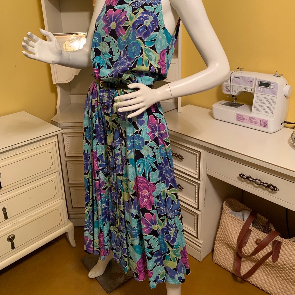 Vintage E.D. Michaels floral dress.
